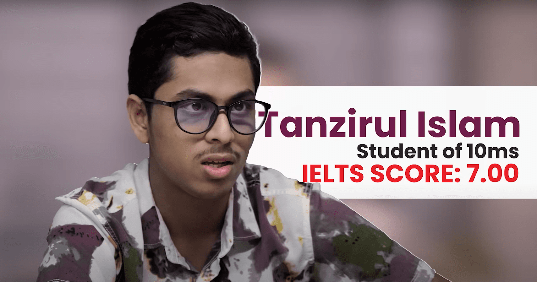 Testimonial video